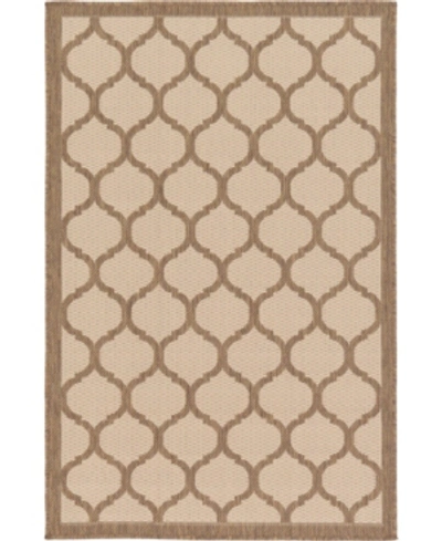 Bridgeport Home Outdoor Pashio Pas5 3' 3" X 5' Area Rug In Brown