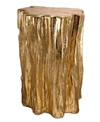AB HOME GOLD-TONE TREE TRUNK STOOL