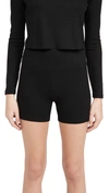 Year Of Ours Technical Stretch-knit Shorts In Black