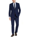 Van Heusen Men's Flex Plain Slim Fit Suits In Bright Navy Blue Solid