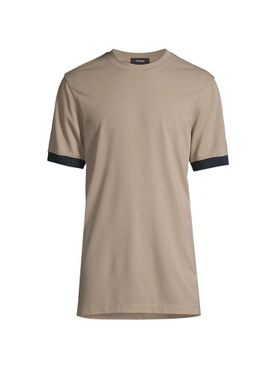 Theory Men's Ace Relay Jersey T-shirt In Bark