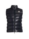 MONCLER GHANY LACQUE QUILTED DOWN VEST,400012863401