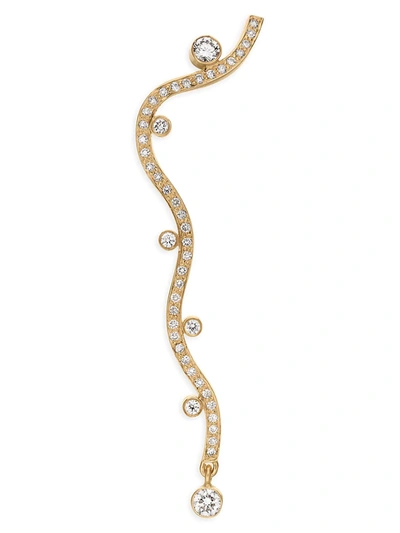Sophie Bille Brahe Women's L'ocean Etoile 18k Yellow Gold & Diamond Single Earring