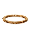 Versace Greca Brass Bangle Bracelet In Gold