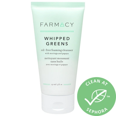 Farmacy Whipped Greens Oil-free Foaming Cleanser With Moringa And Papaya 5 oz / 150 ml