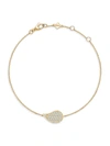 Birks Women's Pétale 18k Yellow Gold & Diamond Pendant Bracelet