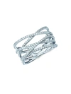 Birks Women's Rosée Du Matin 18k White Gold & Diamond Entwined Ring