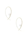 Birks Women's  Essentials 18k Yellow Gold & Floating 9mm Freshwater Pearl Hoop Earrings