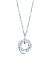 Birks Women's Rosée Du Matin 18k White Gold & Diamond Entwined Circles Pendant Necklace