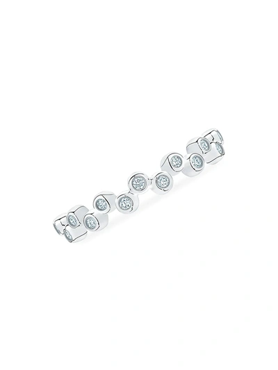 Birks Women's Iconic 18k White Gold & Diamond Splash Stackable Ring