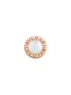 BVLGARI WOMEN'S CLASSIC 18K ROSE GOLD & MOTHER-OF-PEARL ROUND SINGLE STUD EARRING,400098632974