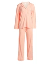 Eberjey Gisele Long Pajama Set In Melocotonivory