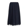 Red Valentino Redvalentino Tulle Pleated Midi Skirt In B01