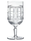 Ralph Lauren Hudson Plaid Iced Beverage Glass In Clear