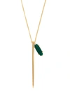 WOUTERS & HENDRIX AGATE-STONE AND PIN-PENDANT NECKLACE