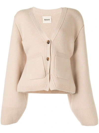 KHAITE FINE-KNIT WOOL CARDIGAN