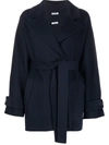P.A.R.O.S.H BELTED SHORT WOOL COAT