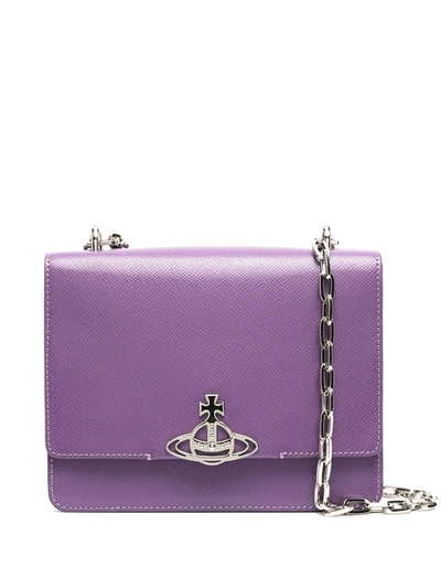 Vivienne Westwood Medium Debbie Crossbody Bag In Purple | ModeSens 