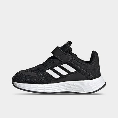 Adidas Originals Babies' Adidas Kids' Toddler Duramo Sl Hook-and-loop Running Shoes In Core Black/cloud White/grey Six