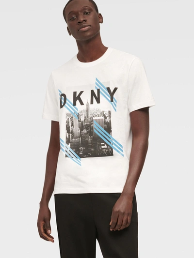 Dkny Men's Empire State Graphic Tee - In Brilliant White