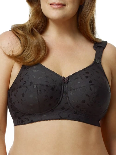 Elila Sidney Jacquard Wire-free Bra In Black