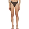 Skims Black Mesh Intimates Built Up Thong In Onyx