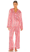 Show Me Your Mumu Sayer Pj Set In Peppermint Stripe