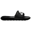 Nike Victori One Slides In Black And White In Black/white/black
