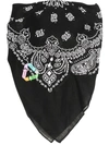 Natasha Zinko Bandana-print Face Mask In Black