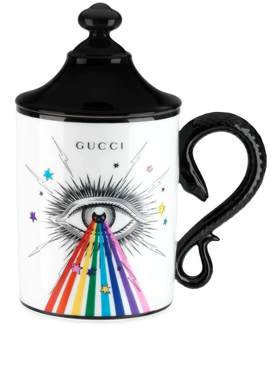 Gucci Star Eye Mug In White