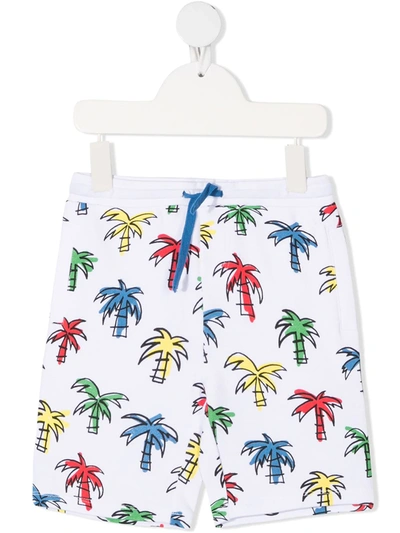 Stella Mccartney Kids' Little Boy's & Boy's Palm Tree Printed Sweatshorts In White