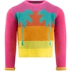 STELLA MCCARTNEY MULTICOLOR SWEATER FOR GIRL WITH PALMS,602657 SQM11 8490