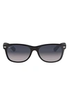 Ray Ban Small New Wayfarer 52mm Polarized Sunglasses In Black