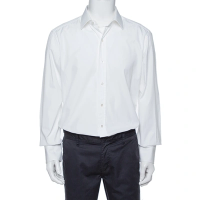 Pre-owned Tom Ford White Cotton Button Front Long Sleeve Shirt 3xl