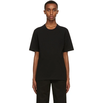 Bottega Veneta Round-neck Cotton T-shirt In Black