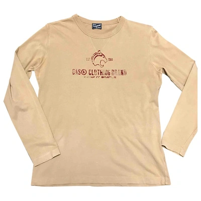 Pre-owned Gas Beige Cotton T-shirt