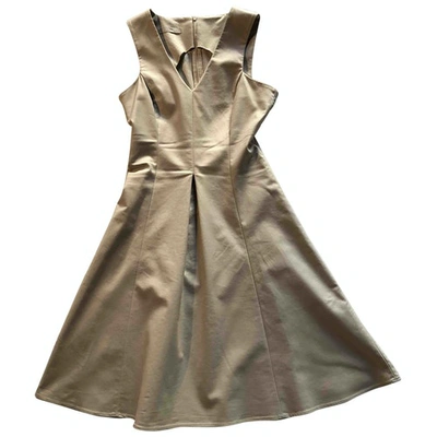 Pre-owned Stefanel Mid-length Dress In Ecru