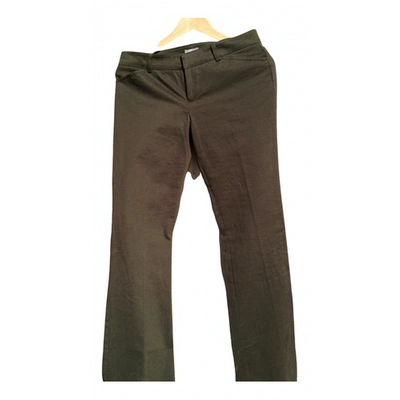 Pre-owned Stefanel Straight Pants In Green
