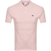 LACOSTE LACOSTE SHORT SLEEVED POLO T SHIRT PINK