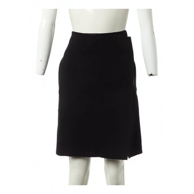 Pre-owned Celine Wool Mini Skirt In Black