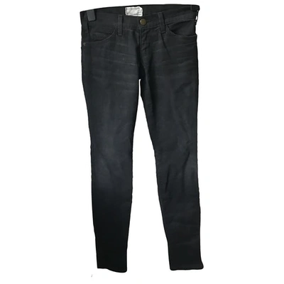 Pre-owned Current Elliott Black Cotton Jeans