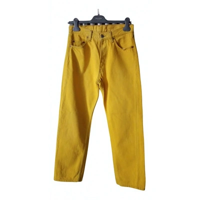 Pre-owned Levi's Trousers In Yellow