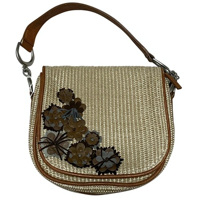 Pre-owned Stefanel Handbag In Beige