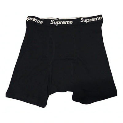 Pre-owned Supreme Swimwear In Black