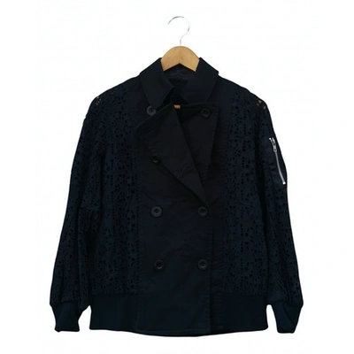Pre-owned Sacai Cashmere Jacket In Black