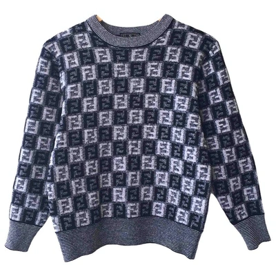 Pre-owned Fendi Wool Sweatshirt In Blue