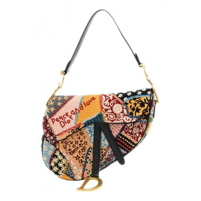 Pre-owned Dior Saddle Multicolour Cotton Handbag