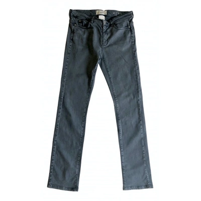 Pre-owned Max Mara Straight Jeans In Grey