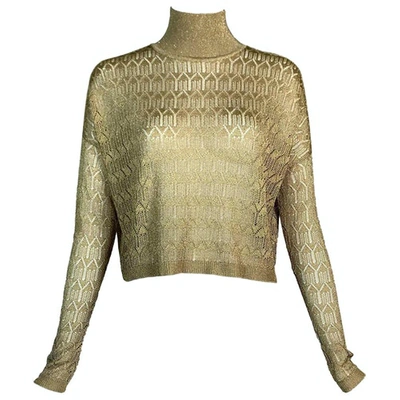 Pre-owned Dior Top In Gold