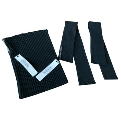 Pre-owned Plein Sud Wool Long Gloves In Black